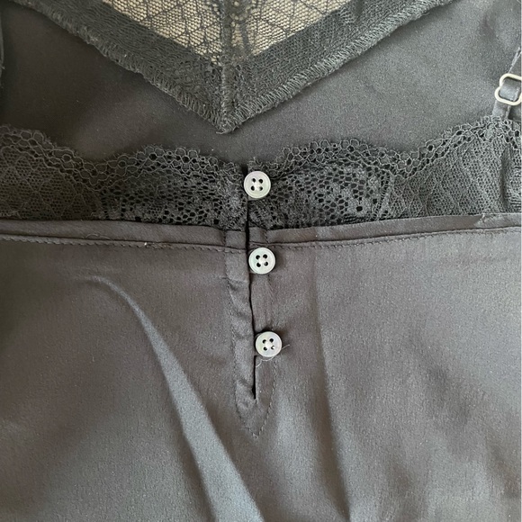 NWOT Black satin slip Abercrombie & Fitch small - Picture 4 of 6